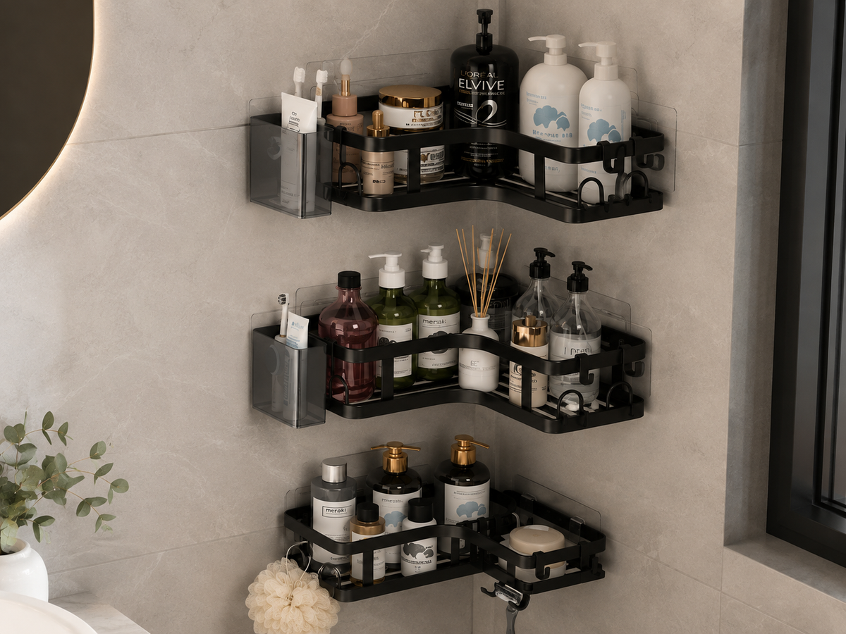 Organizador Esquinero para Baño – Set de 3