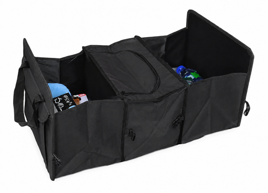Organizador Plegable de Baúl para Auto – Negro Multiuso