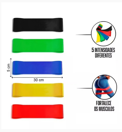 Kit de 5 Bandas Elasticas